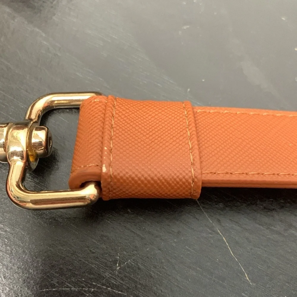 Express Tan Faux Leather 58” Dog Leash and Bag Set- NWT